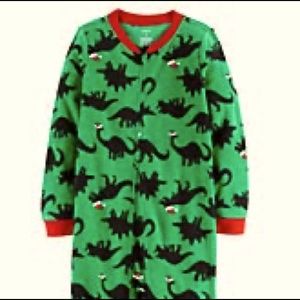 Carter’s Christmas Dino 1-piece Fleece Footie PJ